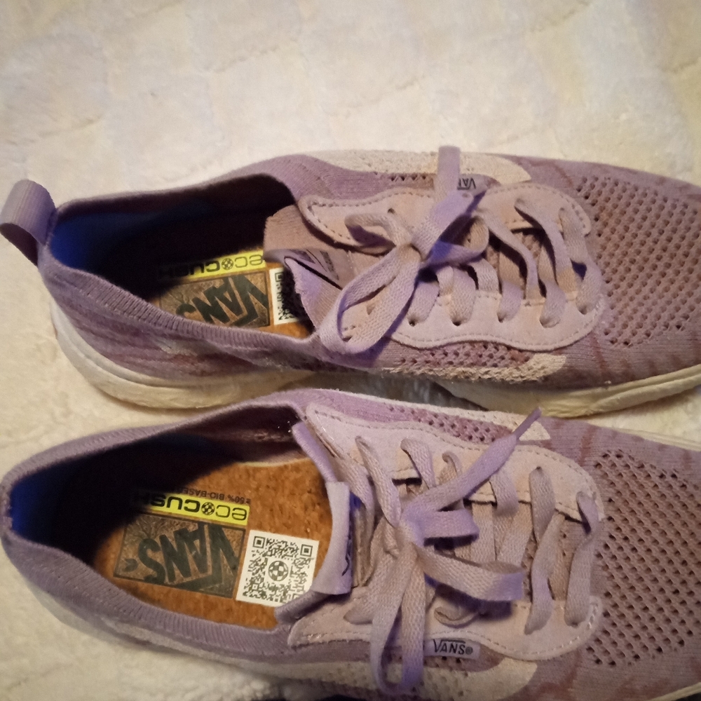 Vans Off The Wall Adult Sz11 Lavender Sneakers - Picture 3 of 4